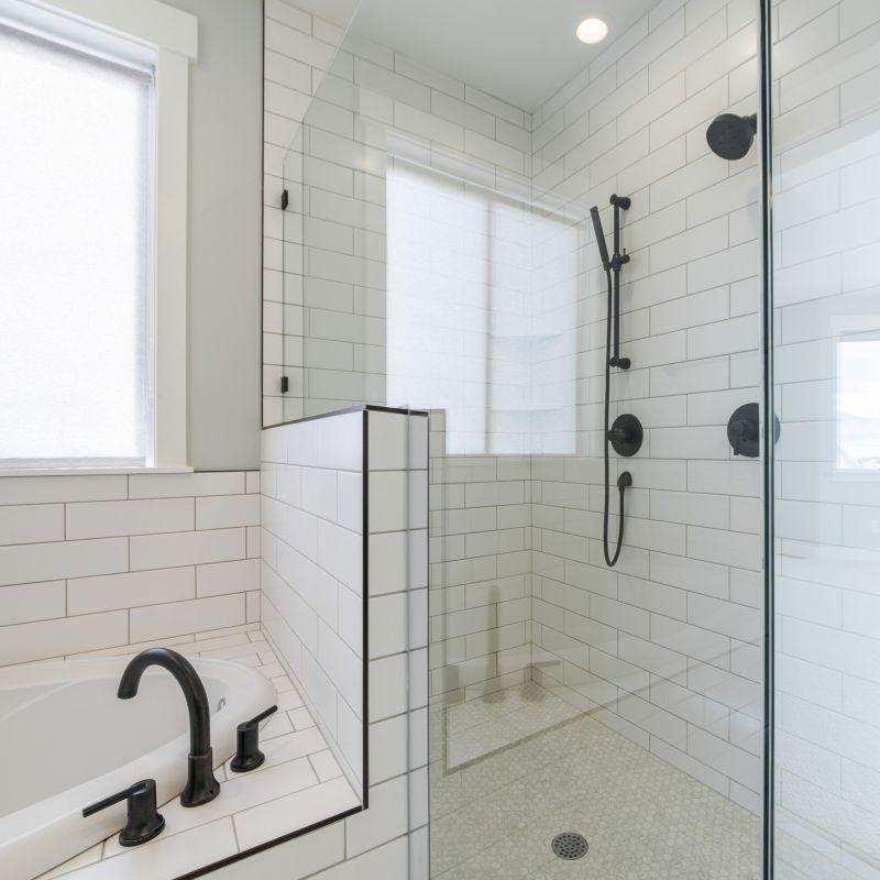 Shower-Tub Combo in Small Bathroom